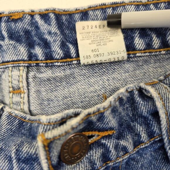 Vintage Levi's 550 Jeans Mens 33x32 Fits 32x32 Relaxed Fit Distressed Denim - Picture 6 of 15